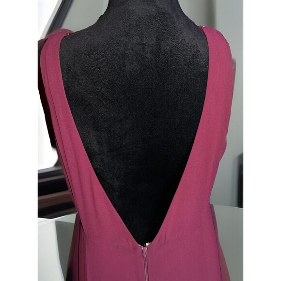 Show Me Your Mumu Kendall Maxi Dress Merlot Chiffon Sleeveless Floor Length XL - Picture 10 of 12